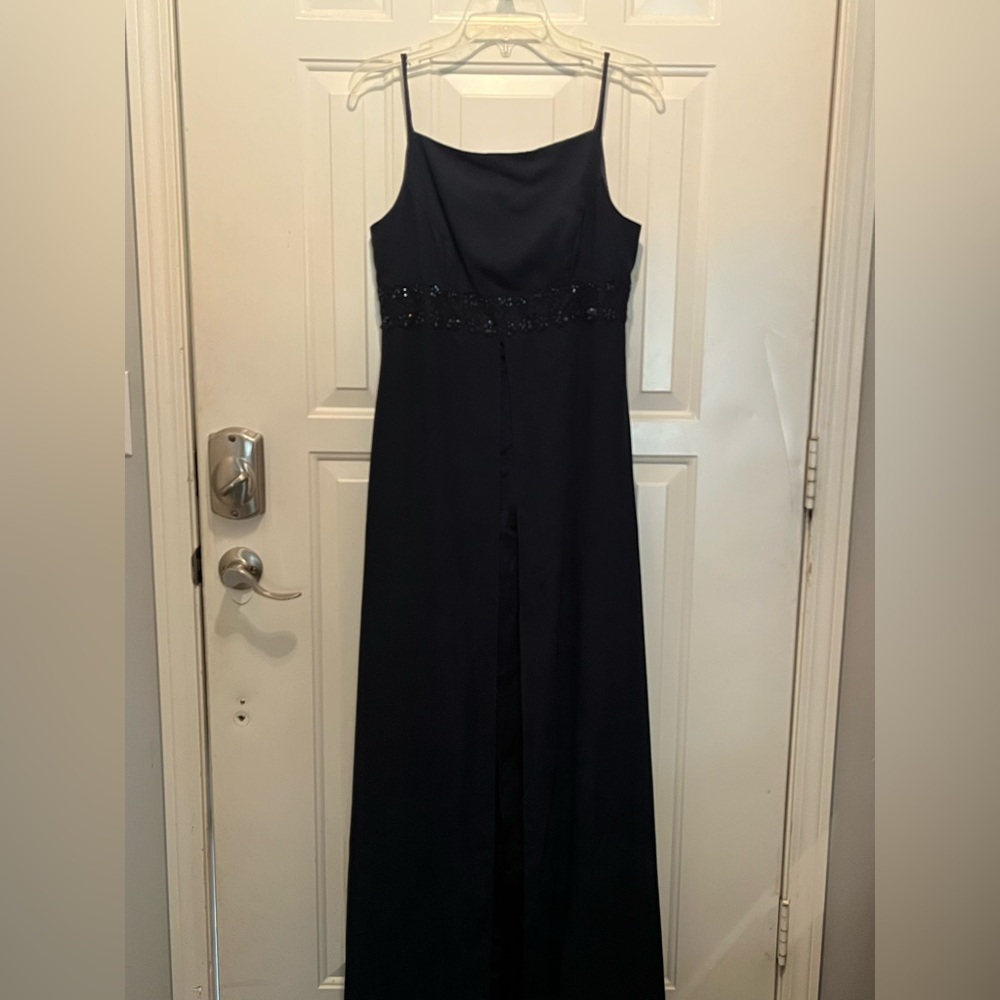 Ariana Grande Elegant Midnight Blue Evening/Prom Dress